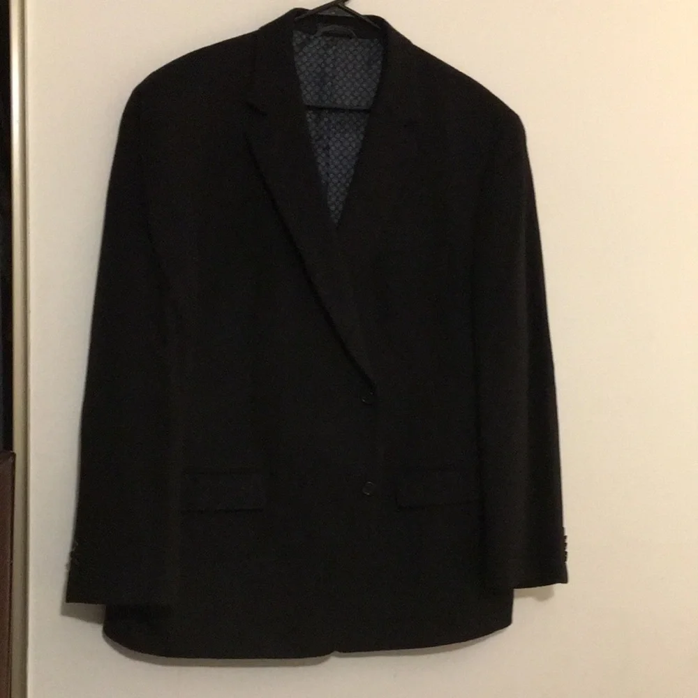 Michael Kors Black Wool Camel Hair Coat Blazer Jacket